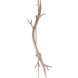 Sabina 35cm Round 1 Light Pendant Light - Brown With Linen Shade