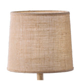 Sabina 1 Light Table Lamp - Light Brown With Linen Shade