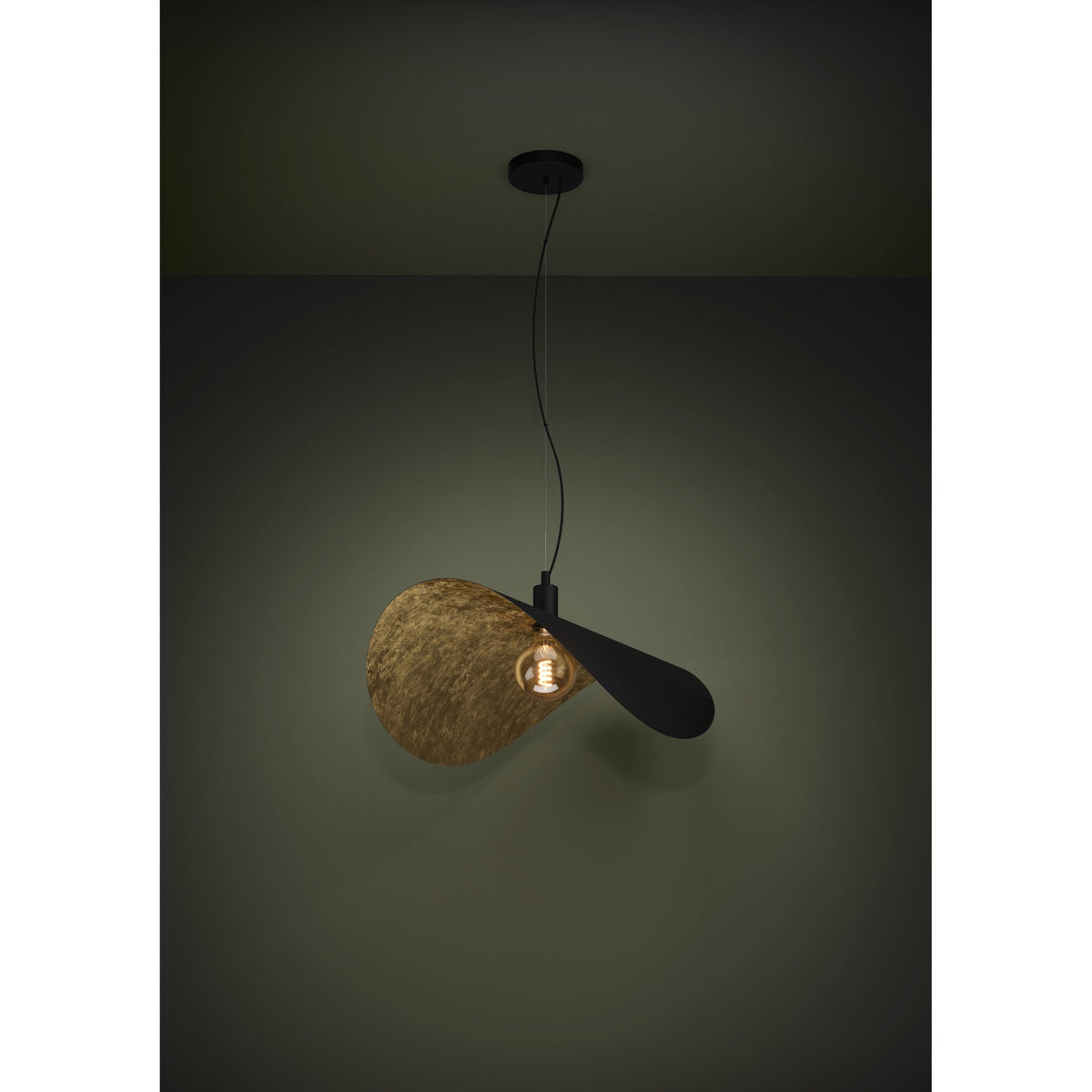 Saceda Pendant Light 80 x 55cm - Black & Gold