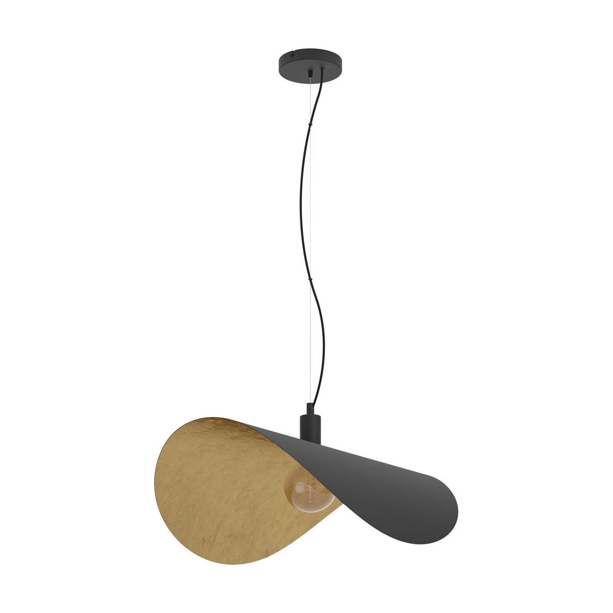 Saceda Pendant Light 80 x 55cm - Black & Gold