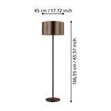 Saganto 1 Floor Lamp - Brown
