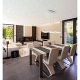 Sahara LED Linear Suspension Light 40W 3000K - Chrome