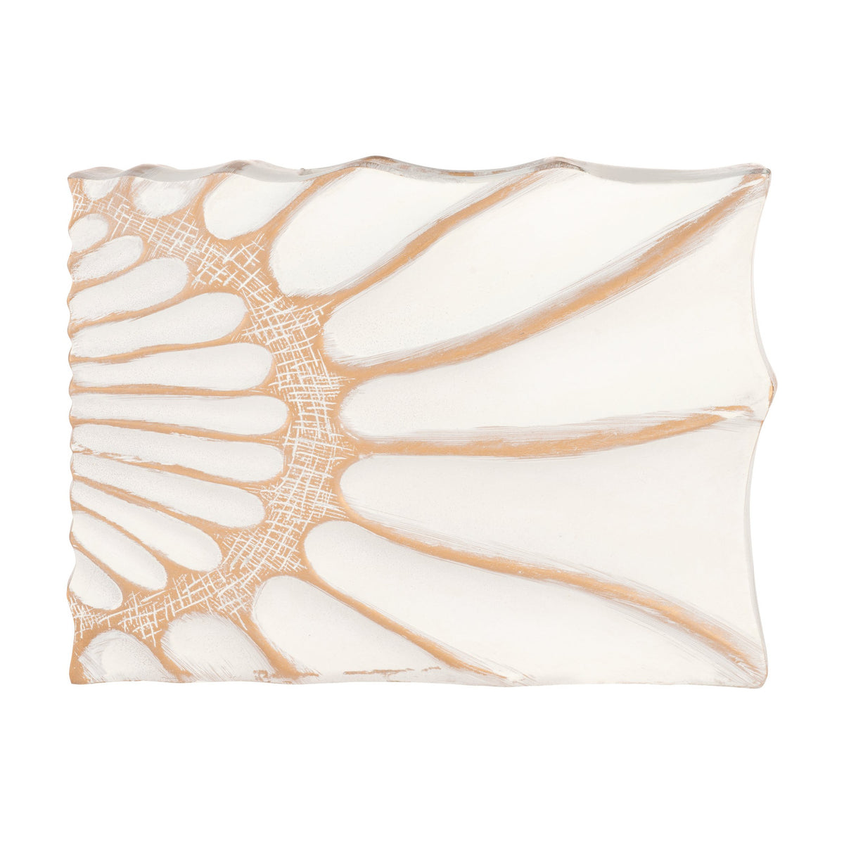 Sakti Vase 20cm - White & Gold
