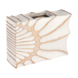 Sakti Vase 20cm - White & Gold
