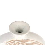Sakti Vase 31cm - White & Gold