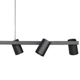 Sal 6 Light Spotlight Linear Suspension Light- Matt Black