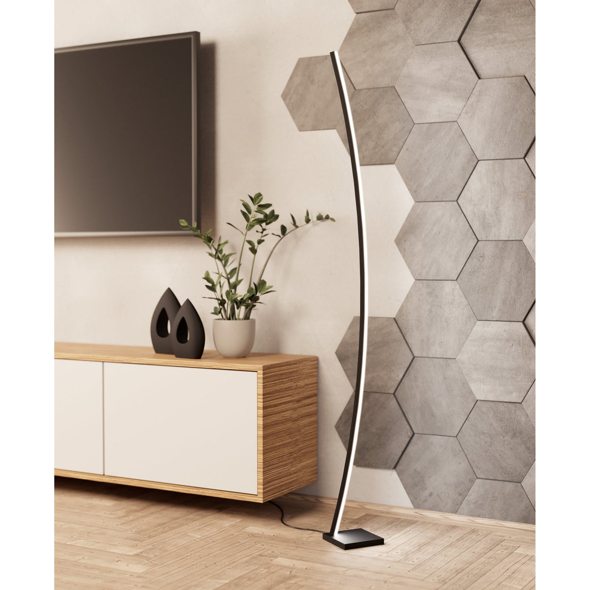 Salbora LED Floor Lamp - Black