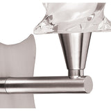 Salomon 1 Light Wall Light With Switch - Satin Nickel