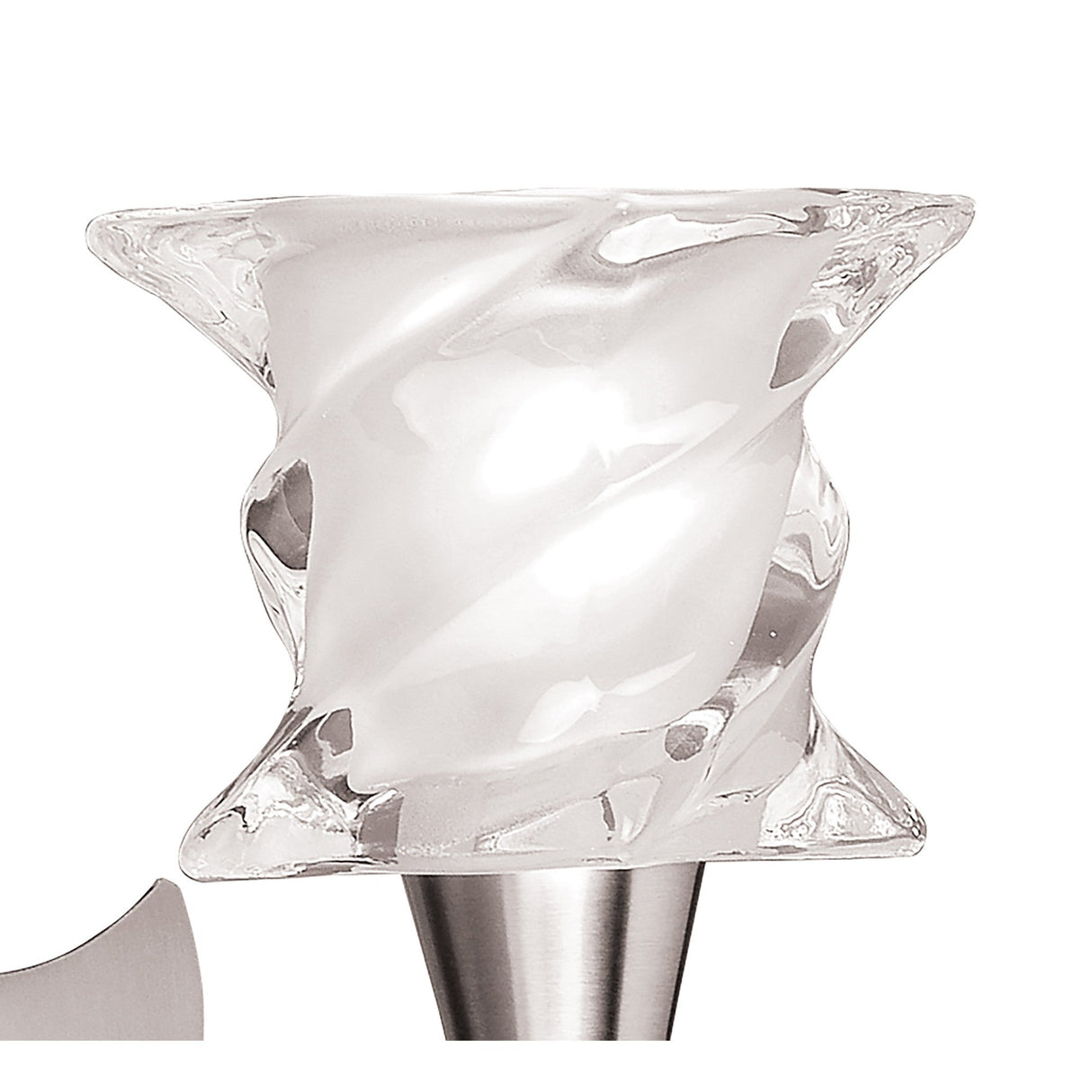 Salomon 1 Light Wall Light With Switch - Satin Nickel