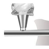 Salomon 2 Light Wall Light With Switch - Polished Chrome