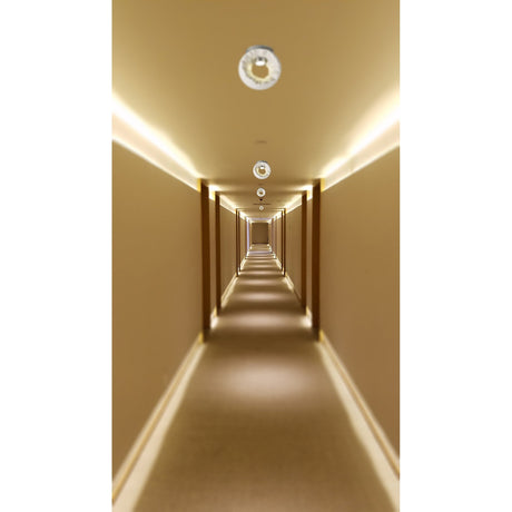 Salvio LED Round Ceramic Semi-Flush Ceiling Light 4200K 3W - White
