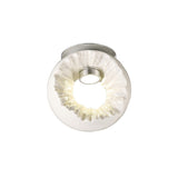 Salvio LED Round Ceramic Semi-Flush Ceiling Light 4200K 3W - White