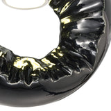 Salvio LED Round Ceramic Semi-Flush Ceiling Light 4200K 3W - Black