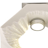 Salvio LED Square Ceramic Semi-Flush Ceiling Light 4200K 3W - White