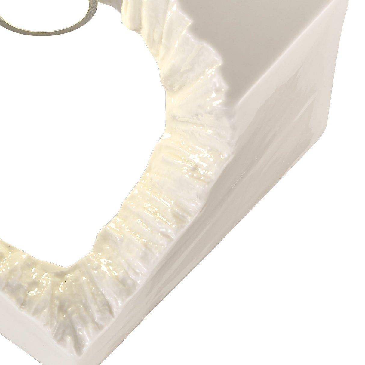 Salvio LED Square Ceramic Semi-Flush Ceiling Light 4200K 3W - White