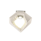 Salvio LED Square Ceramic Semi-Flush Ceiling Light 4200K 3W - White