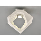 Salvio LED Square Ceramic Semi-Flush Ceiling Light 4200K 3W - White