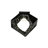 Salvio LED Square Ceramic Semi-Flush Ceiling Light 4200K 3W - Black