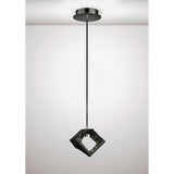 Salvio 16.5cm Ceramic LED Pendant Light 3W 4200K - Chrome & Black