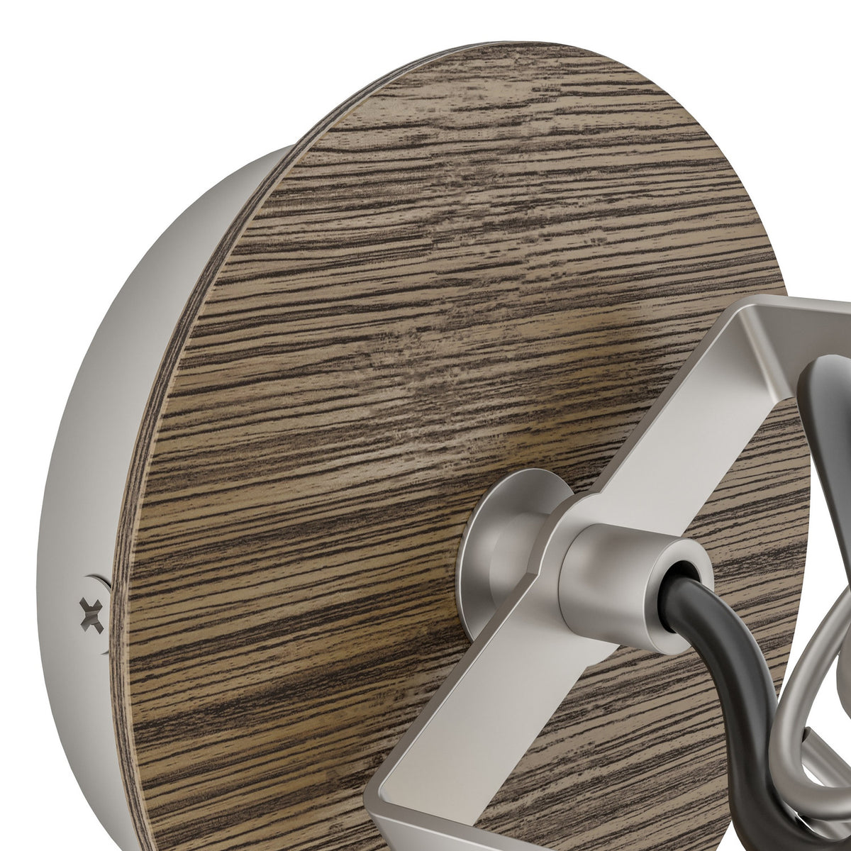 Sambatello Wall Spotlight - Brown & Silver