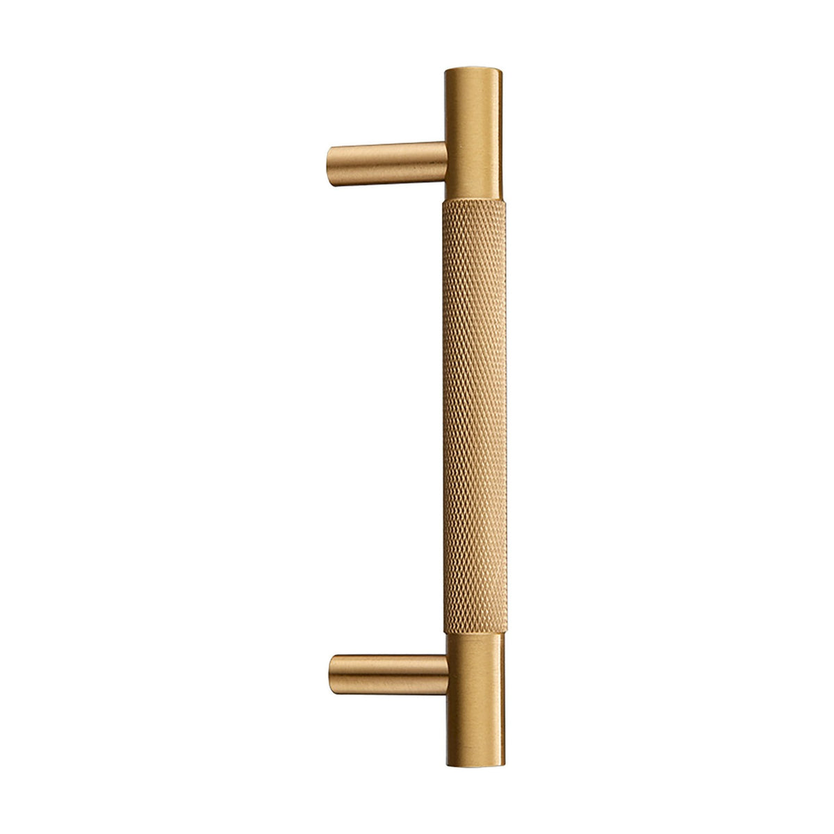 Samford Large Knurled Pull Handle - 16.8cm - Satin Brass
