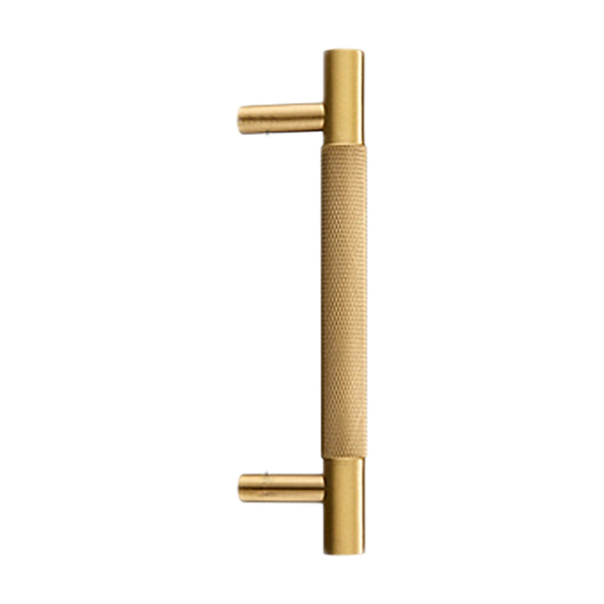 Samford Medium Knurled Pull Handle - 13cm - Satin Brass