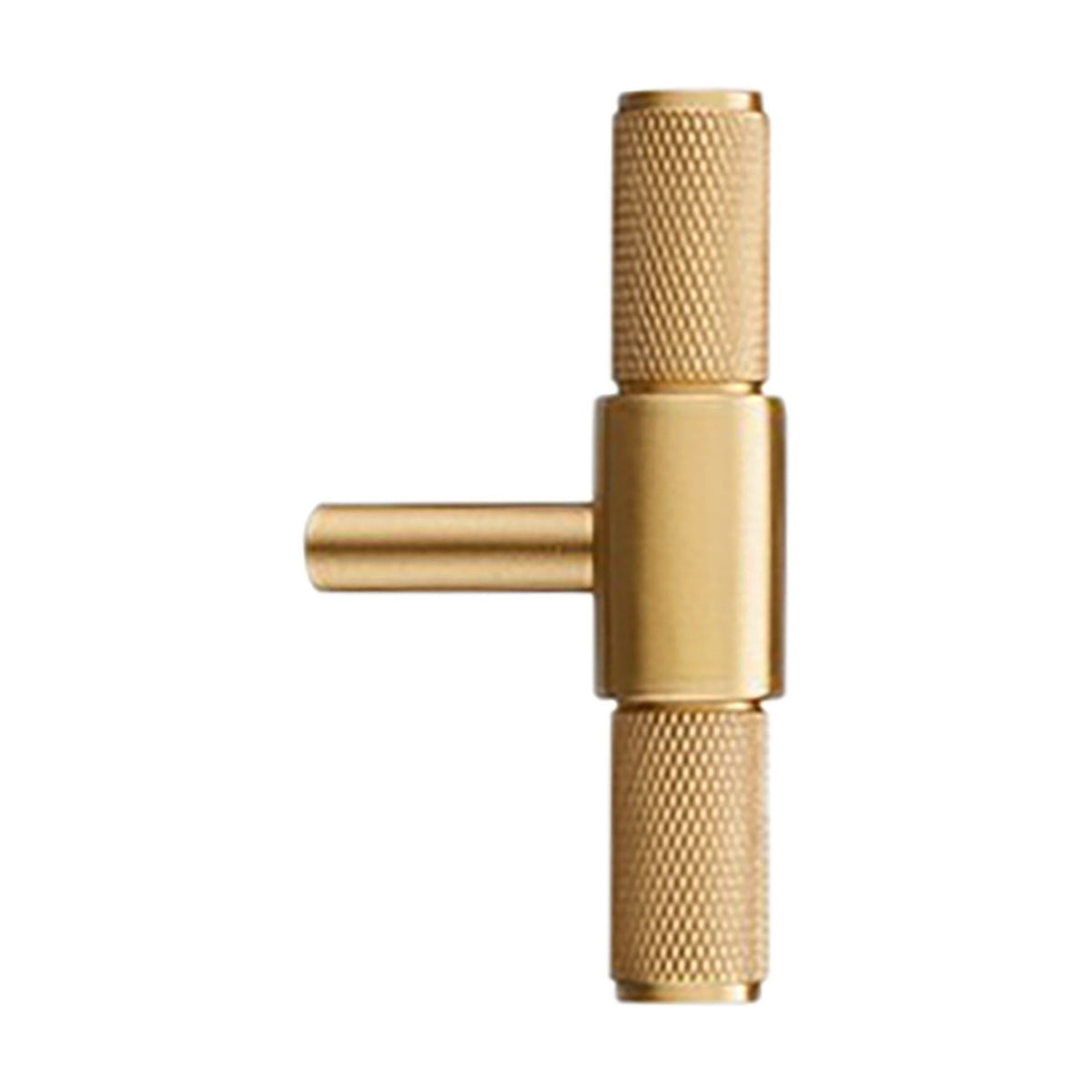 Samford Small Knurled Pull Handle - 7.5cm - Satin Brass