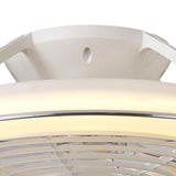 Samoa CCT Dimmable LED Ceiling Retractable Fan Light With Remote Control - White