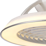 Samoa CCT Dimmable LED Ceiling Retractable Fan Light With Remote Control - White