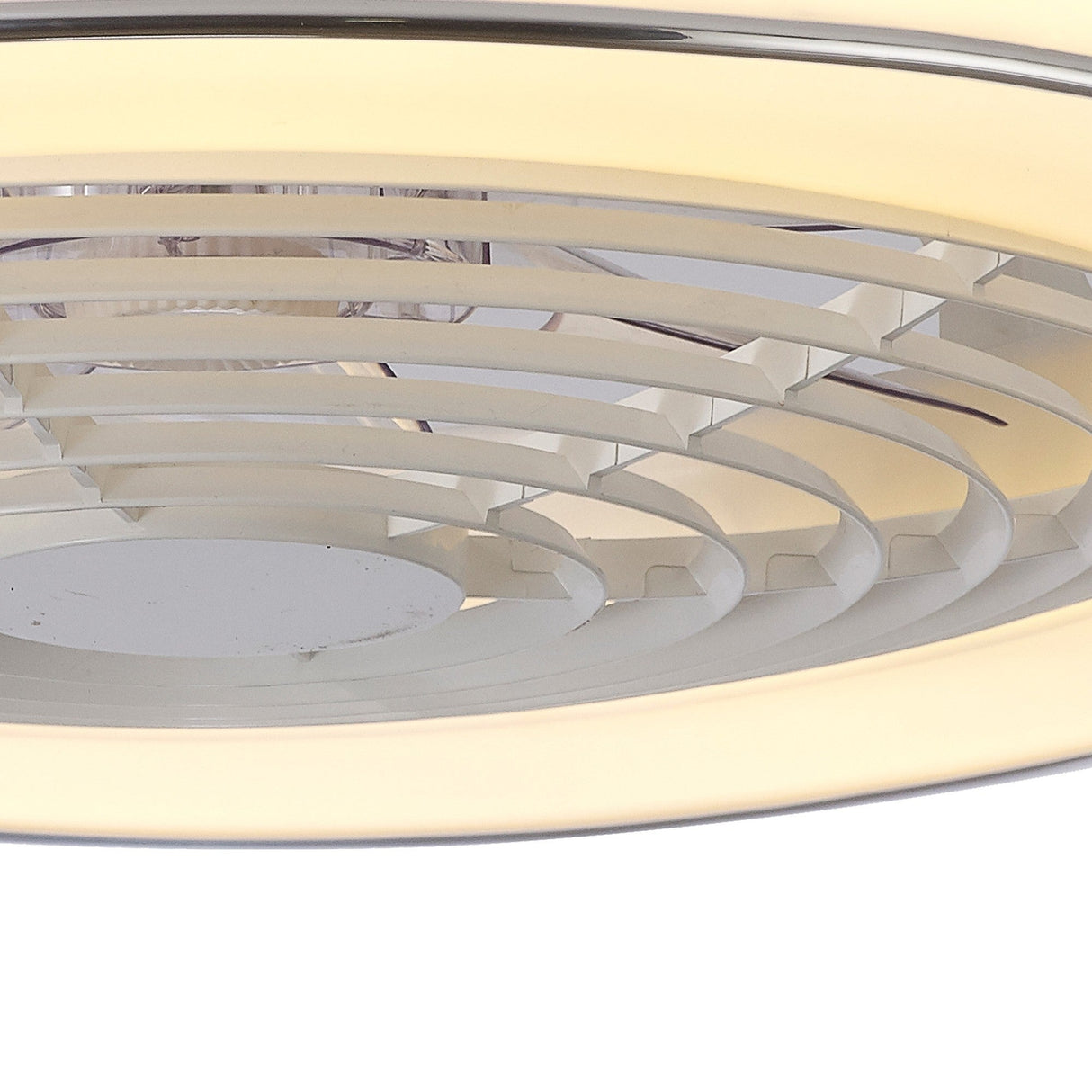 Samoa CCT Dimmable LED Ceiling Retractable Fan Light With Remote Control - White