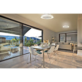 Samoa CCT Dimmable LED Ceiling Retractable Fan Light With Remote Control - White