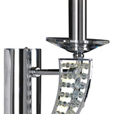Santo 1 Light Crystal Wall Light – Polished Chrome