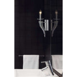 Santo 1 Light Crystal Wall Light – Polished Chrome