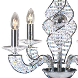 Santo 52cm 4 Light Crystal Chandelier - Polished Chrome