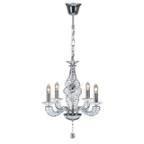 Santo 52cm 4 Light Crystal Chandelier - Polished Chrome