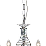 Santo 66cm 6 Light Crystal Chandelier - Polished Chrome