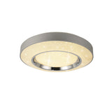 Santorini CCT Dimmable LED Flush Ceiling Light With Remote Control - Chrome