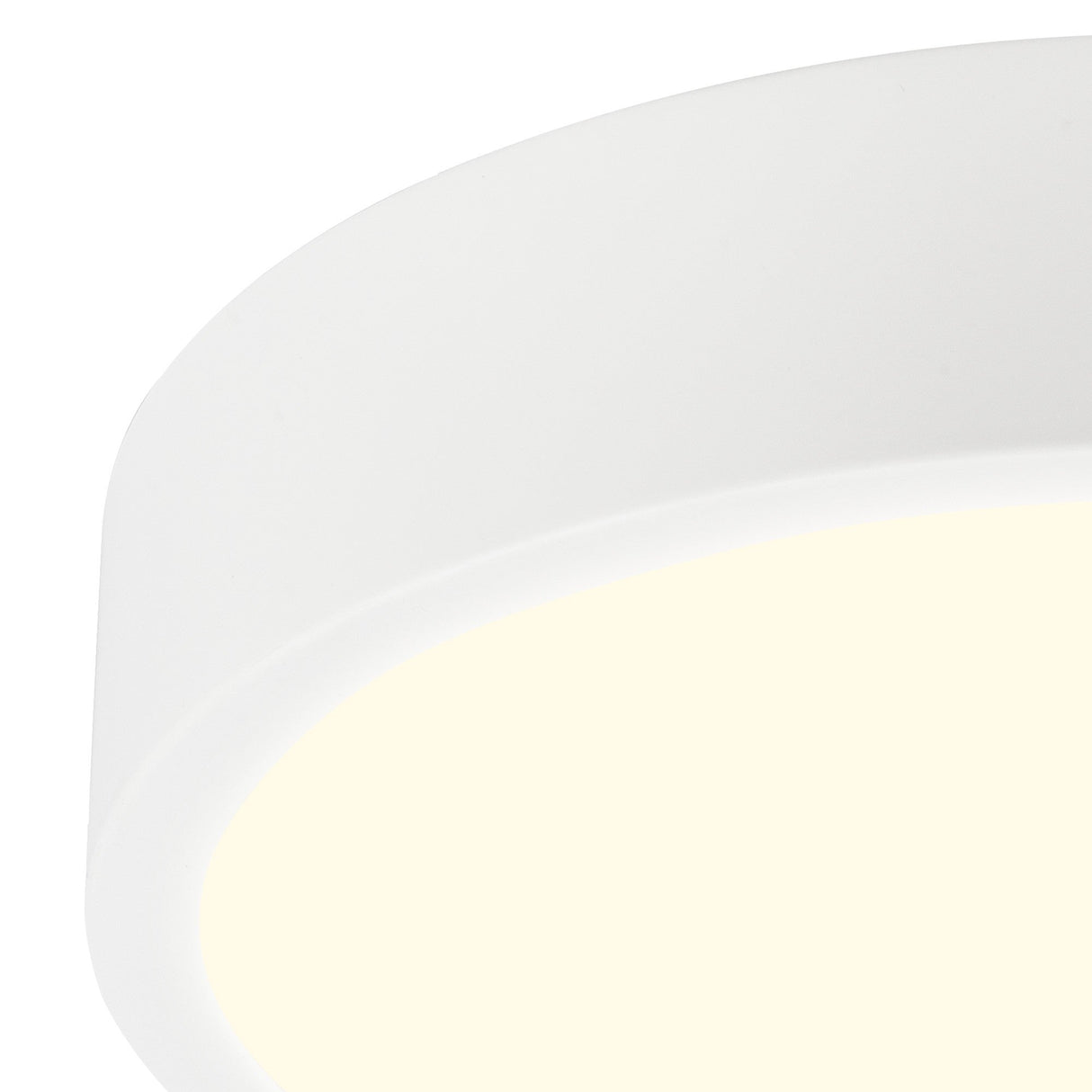 Saona Medium Round LED Flush Ceiling Light 24W 3000K - White