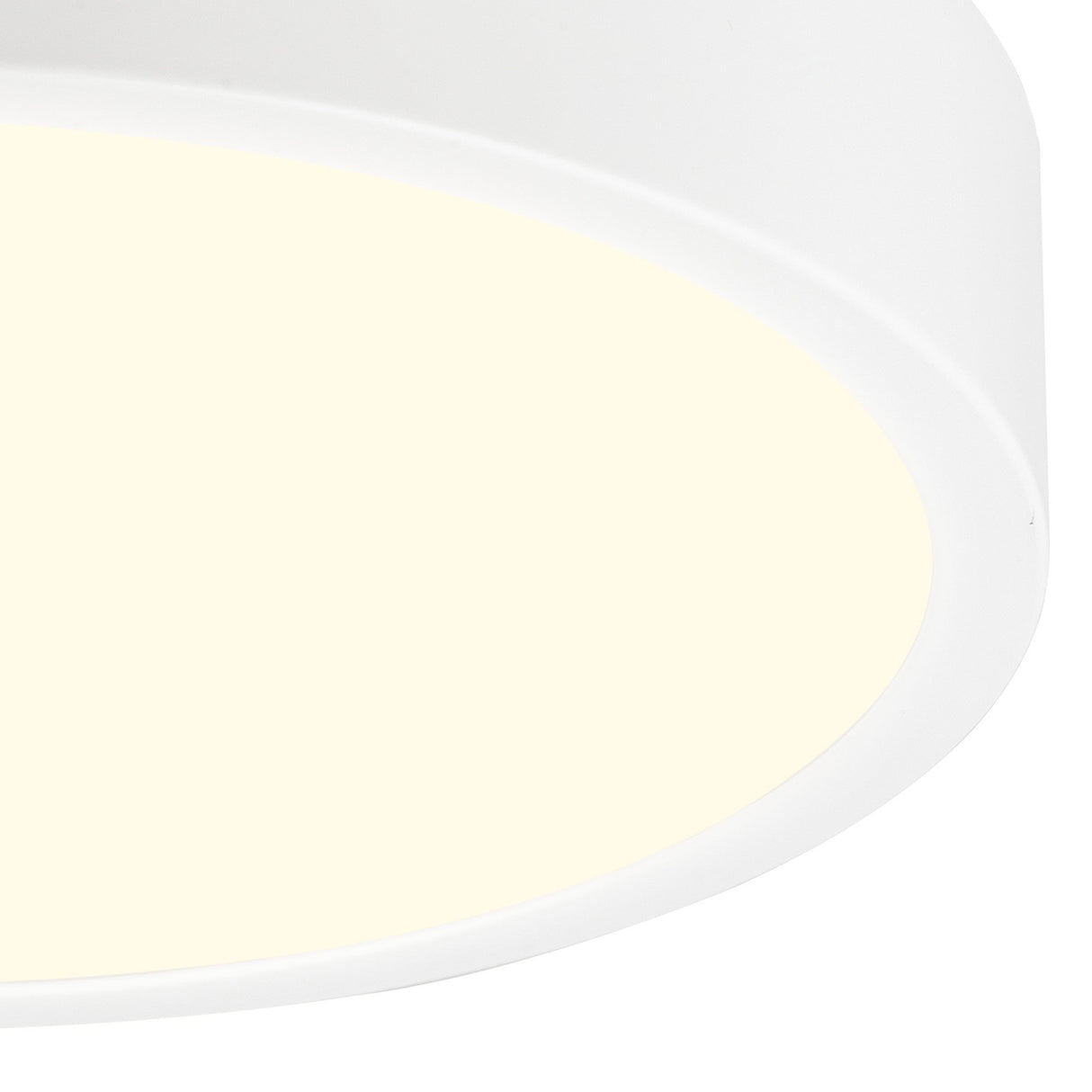 Saona Medium Round LED Flush Ceiling Light 24W 3000K - White