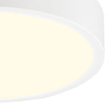 Saona Medium Round LED Flush Ceiling Light 24W 3000K - White