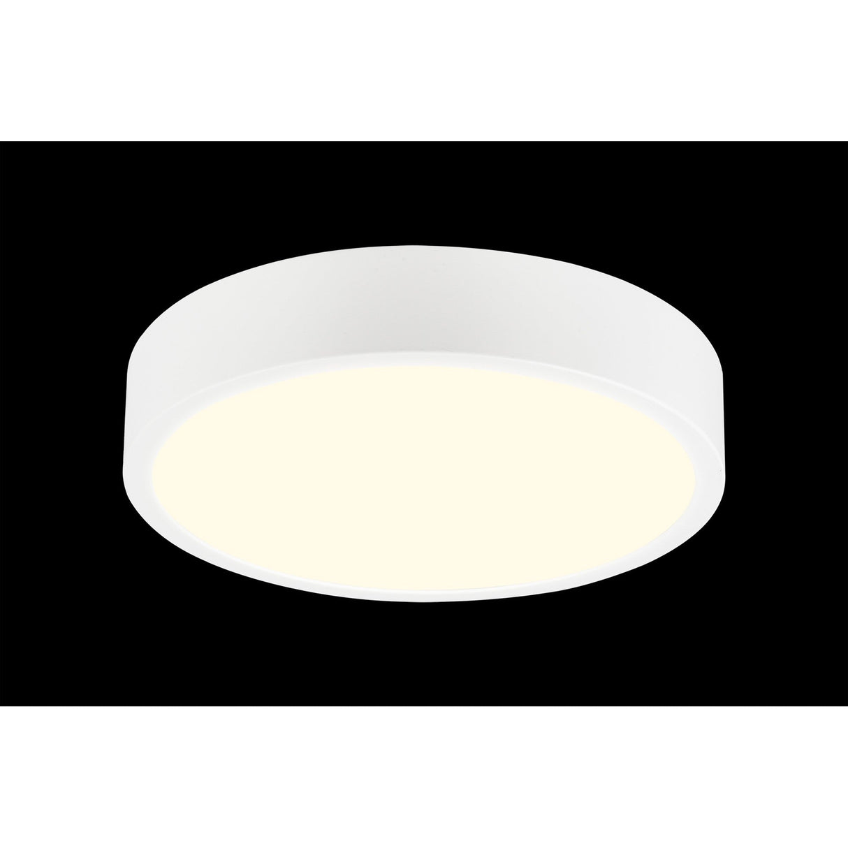 Saona Medium Round LED Flush Ceiling Light 24W 3000K - White