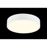 Saona Medium Round LED Flush Ceiling Light 24W 3000K - White