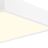Saona Small Square LED Flush Ceiling Light 14W 3000K - White