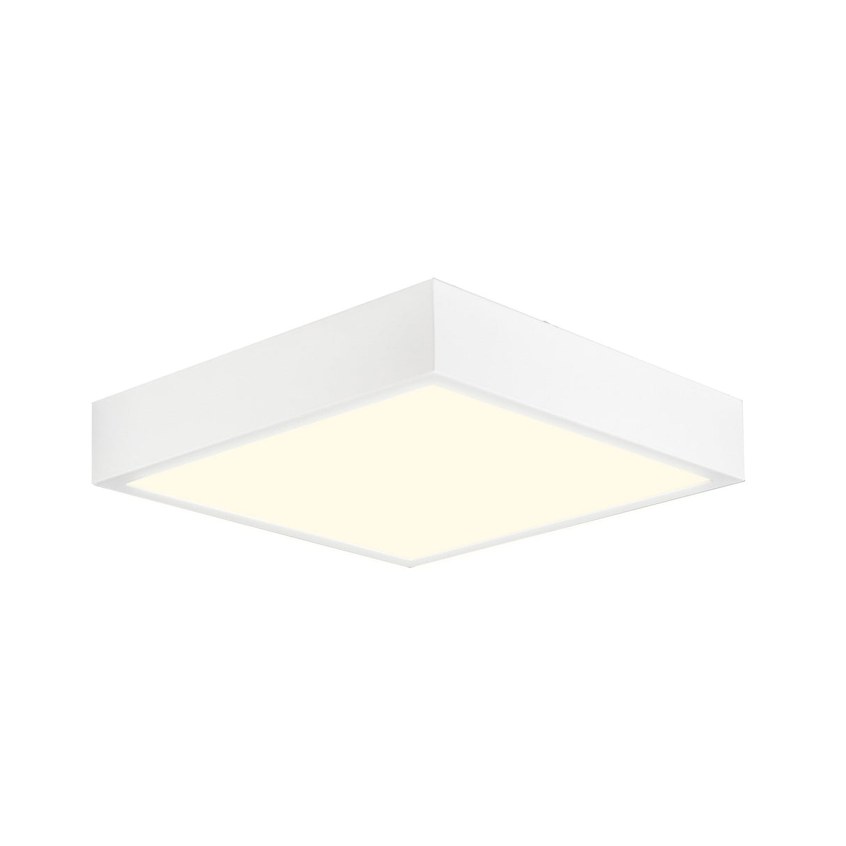 Saona Small Square LED Flush Ceiling Light 14W 3000K - White