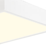Saona Medium Square LED Flush Ceiling Light 24W 3000K - White