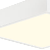 Saona Large Square LED Flush Ceiling Light 30W 3000K - White
