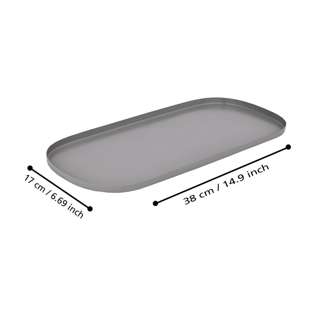 Savant Decorative Tray - Grey