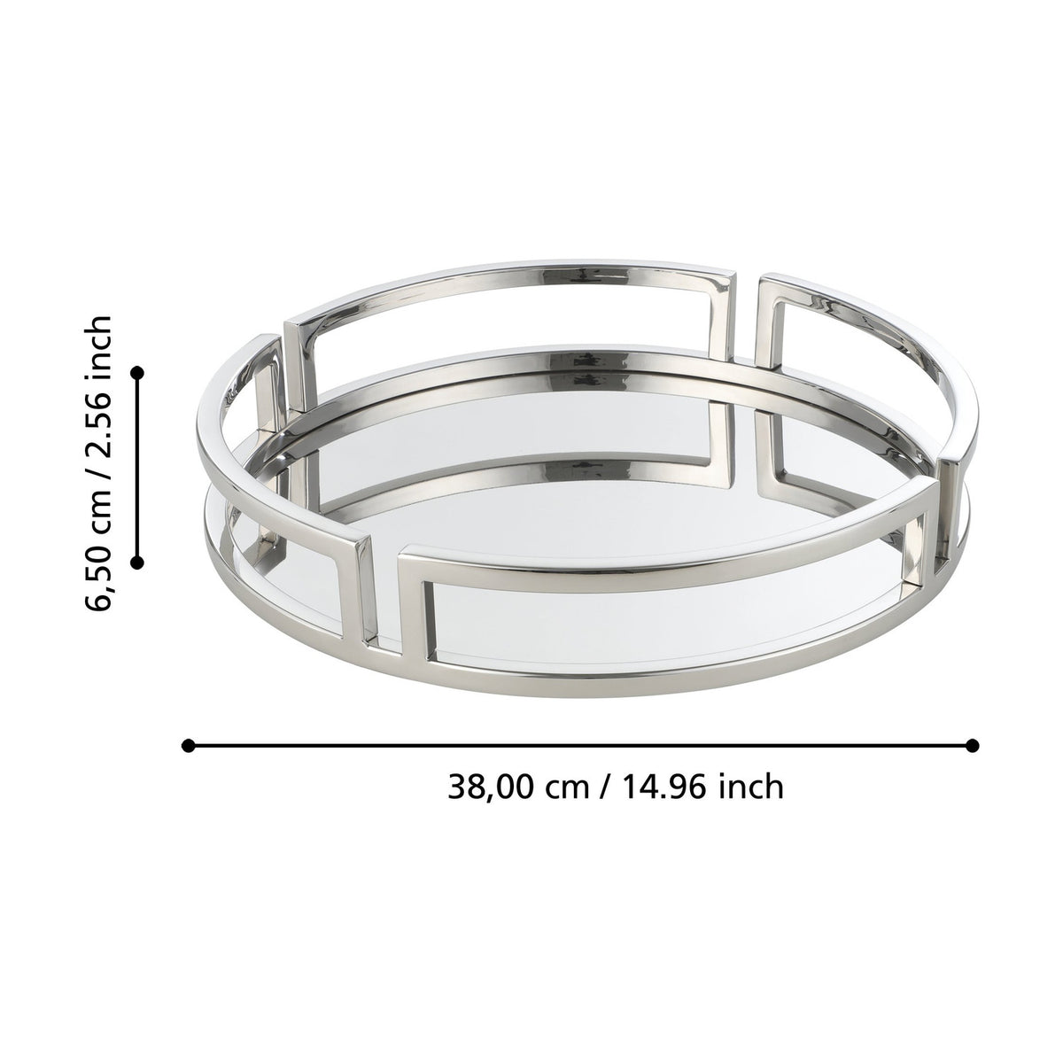 Savant Decorative Tray - Silver