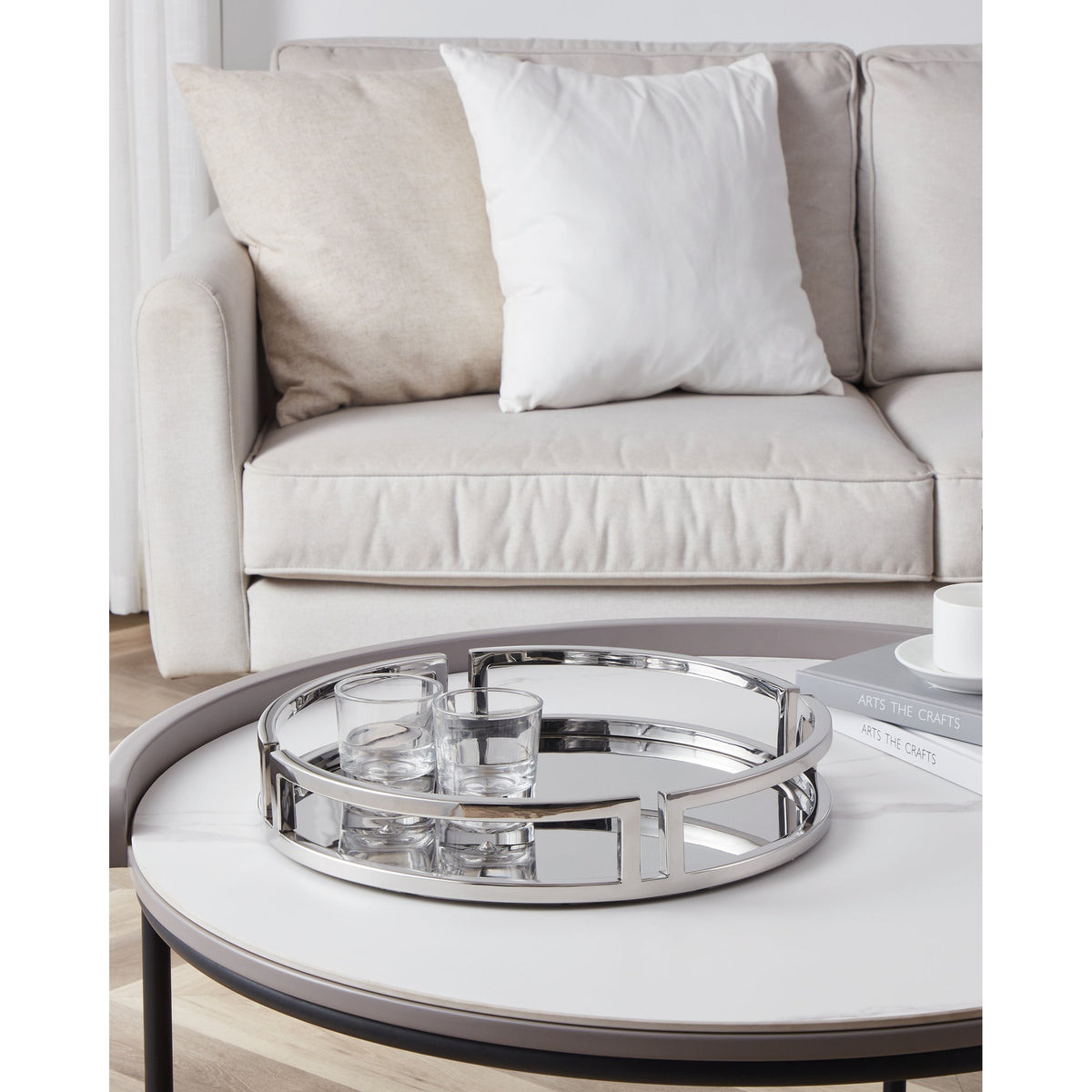 Savant Decorative Tray - Silver