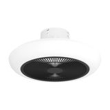 Sayulita Ceiling Fan with Light - White & Black